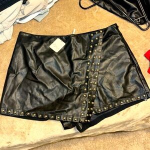 Free People Emmy Mini Studded Skort